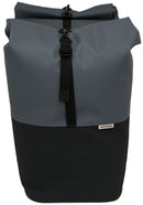 Dubbele fietstas New Looxs Nyborg MIK 34 liter - 30 x 17 x 37cm (x2) - donkergrijs/zwart