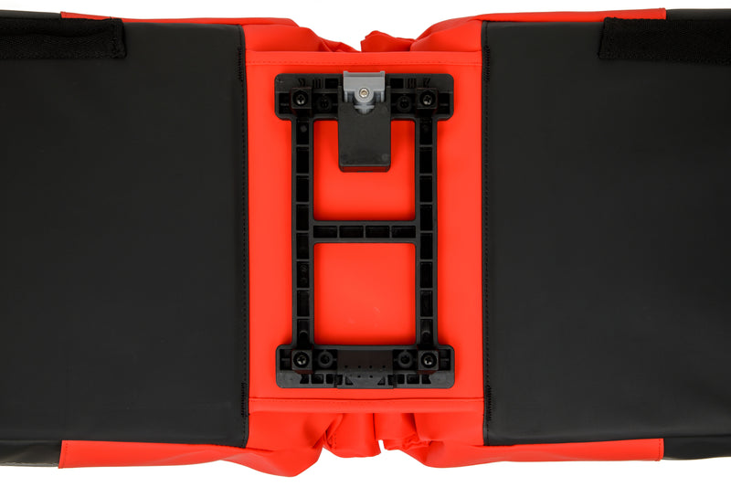 Dubbele fietstas New Looxs Nyborg MIK 34 liter - 30 x 17 x 37cm (x2) - rood/zwart