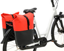 Dubbele fietstas New Looxs Nyborg MIK 34 liter - 30 x 17 x 37cm (x2) - rood/zwart