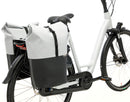 Dubbele fietstas New Looxs Nyborg MIK 34 liter - 30 x 17 x 37cm (x2) - lichtgrijs/zwart
