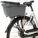 Gerecyclede (honden)fietsmand New Looxs Clipper Racktime 2.0 - anthraciet