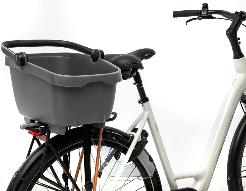 Gerecyclede (honden)fietsmand New Looxs Clipper 28 liter - 49 x 37 x 29 cm - anthraciet