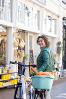 Gerecyclede (honden)fietsmand New Looxs Clipper 28 liter - 49 x 37 x 29 cm - groen