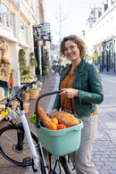 Gerecyclede (honden)fietsmand New Looxs Clipper 28 liter - 49 x 37 x 29 cm - groen