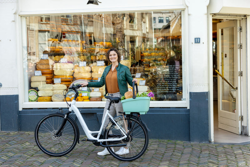 Gerecyclede (honden)fietsmand New Looxs Clipper 28 liter - 49 x 37 x 29 cm - groen