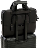 Laptoptas New Looxs Luko 7.5 liter - 42 x 6 x 30 cm - gemaakt van luxe leder - zwart