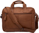Laptoptas New Looxs Luko 7.5 liter - 42 x 6 x 30 cm - gemaakt van luxe leder - cognac