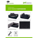 Sun Garden Luxe Hondenmand Lucky + Kussen 59x67x20cm Grijs