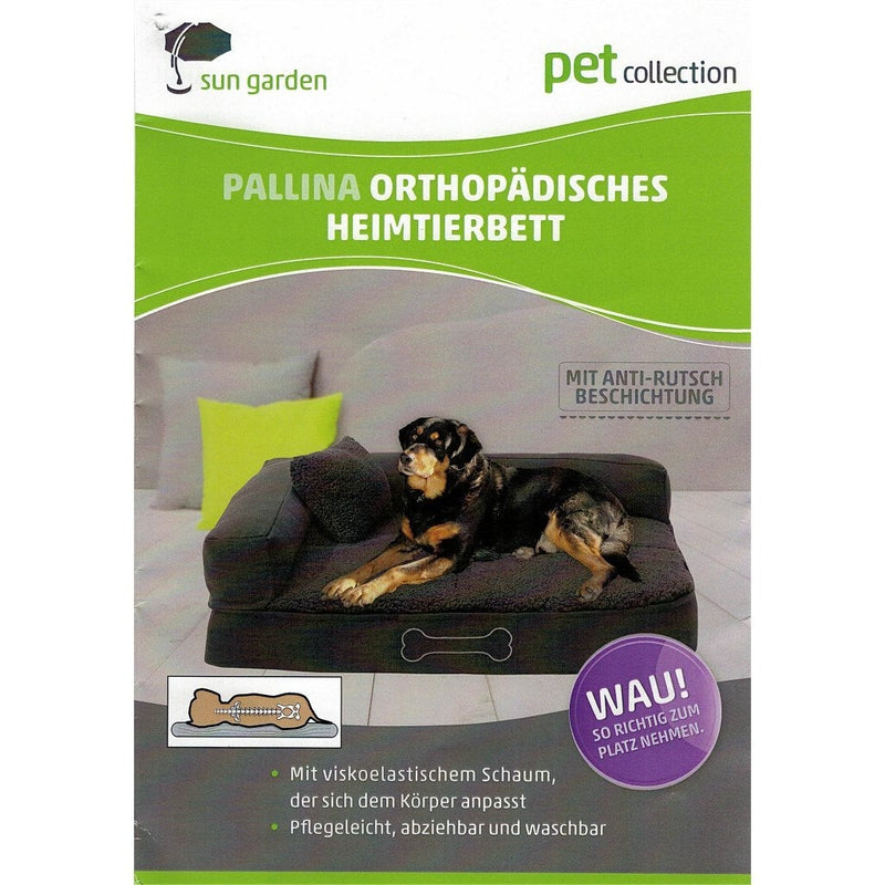 Sun Garden Pallina Orthopedisch Hondenkussen 100x80x27cm Antraciet/Grijs