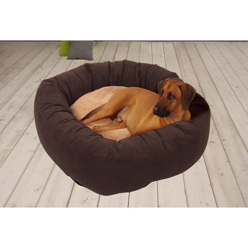 Sun Garden Muffin Hondenkussen Rond 100 cm Bruin/Beige