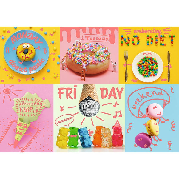 Trefl Neon Color Line Puzzel Sweets 1000 Stukjes