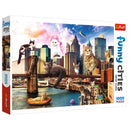 Trefl Funny Cities Puzzel New York 1000 Stukjes
