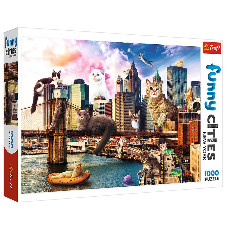 Trefl Funny Cities Puzzel New York 1000 Stukjes