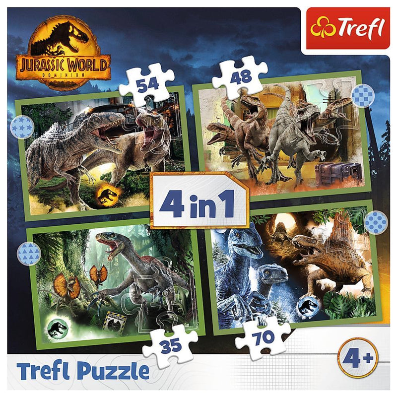 Trefl 4in1 Puzzel Jurassic World 35-70 Stukjes