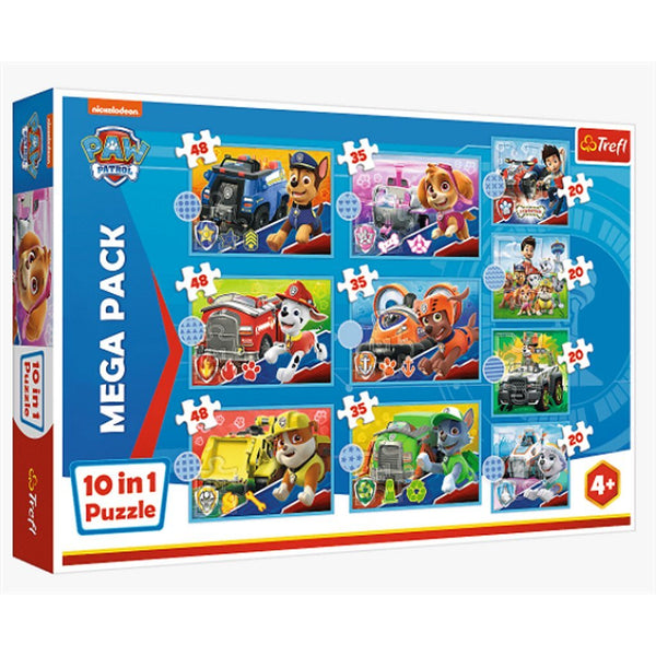 Trefl 10in1 Paw Patrol Puzzel 20-48 Stukjes