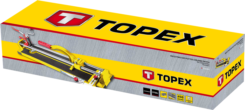 Topex Tegelsnijder 550mm Dubbele Geleider