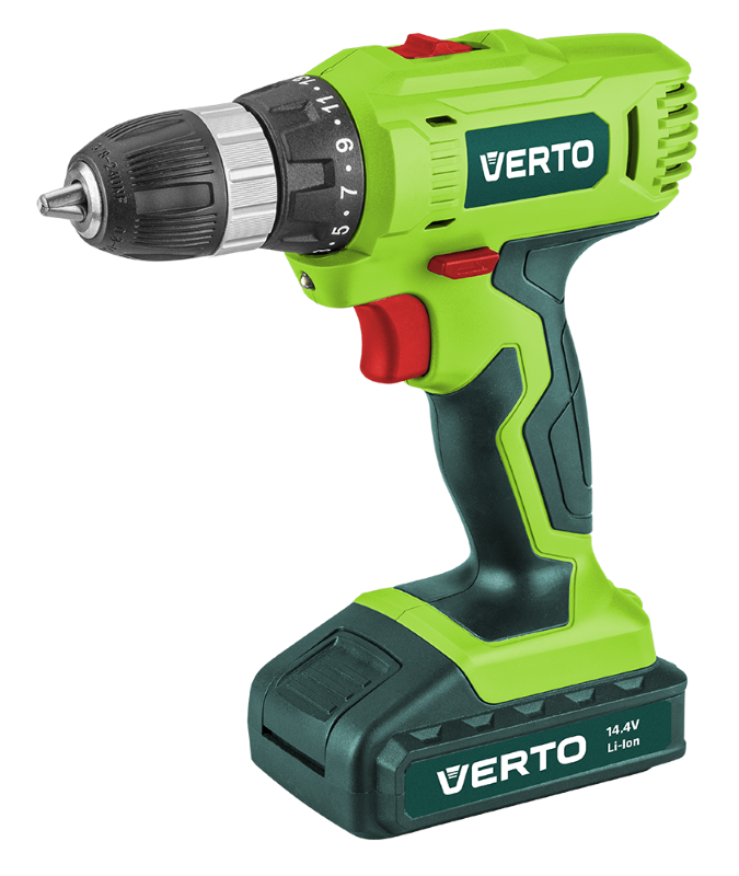 Verto Accuboormachine 14,4v Li-ION 1,3 Amp 10mm Snelspanboorkop