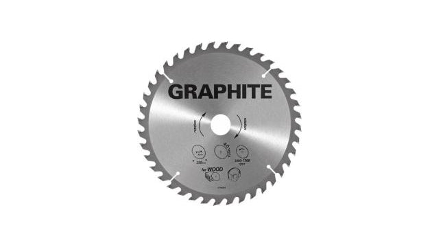 Graphite Cirkelzaagblad Voor Hout 235mm Asgat 30mm Tanden 40