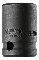 Neo Tools Krachtdop 19mm 1/2 Aansluiting CrMo Staal 38mm Hoog DIN 3129 TUV M+T