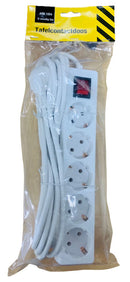 Tafelcontactdoos 5-voud RA+SCH 5m.