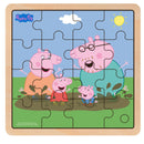Peppa Pig - Houten puzzel - Modder - Kinderpuzzel - Peuterpuzzel - 16 stukjes