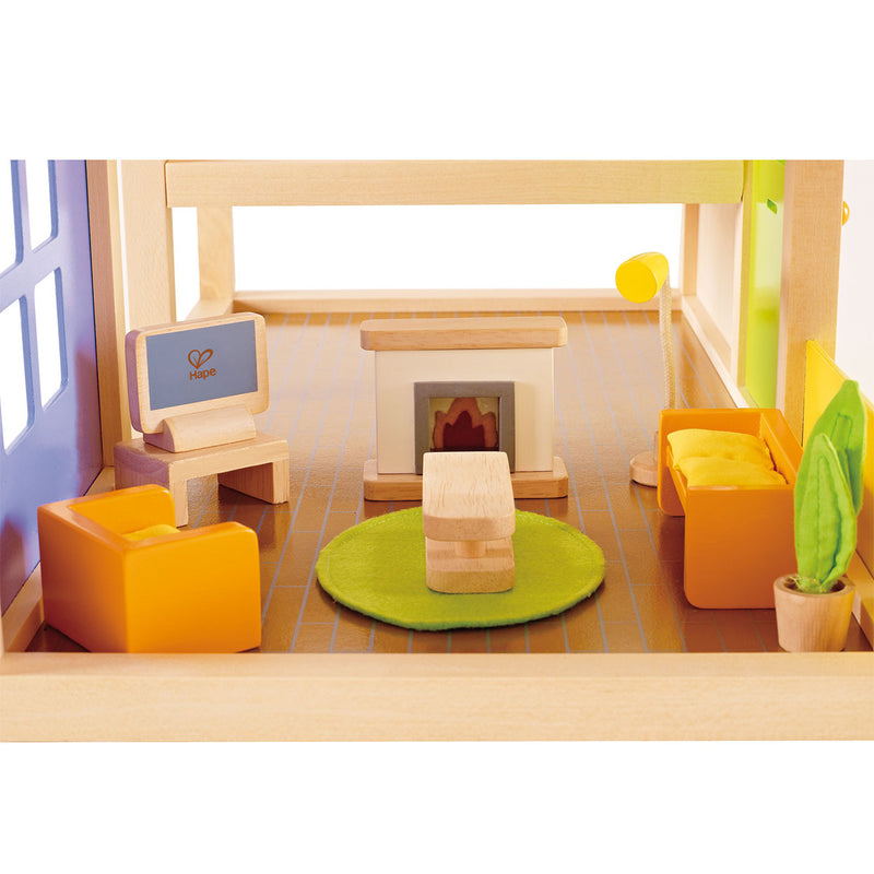 Hape Poppenhuis Televisiekamer