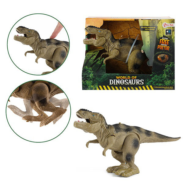 World of Dinosaurs Dino T-Rex Lopend met Geluid