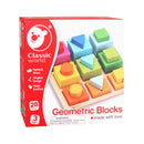 Classic World Geometrische Houten Blokken, 28dlg.