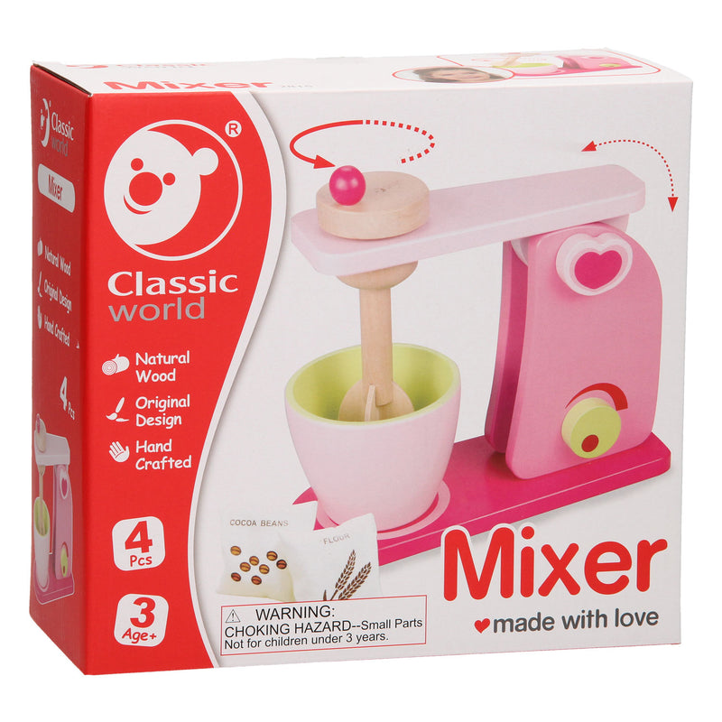 Classic World Houten Keukenmixer, 4dlg.