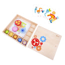 Classic World Houten Tandwielen Box, 17dlg.