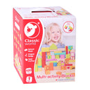 Classic World Houten Blokken Dieren, 100dlg.