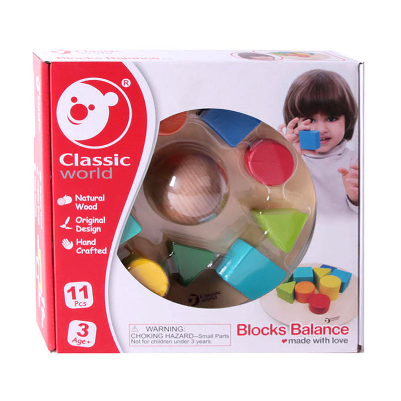 Classic World Houten Balansspel Blokken, 11dlg.