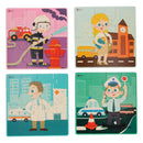 Classic World Houten Puzzel Beroepen, 4in1