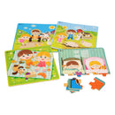 Classic World Houten Puzzel Boerderij, 4in1