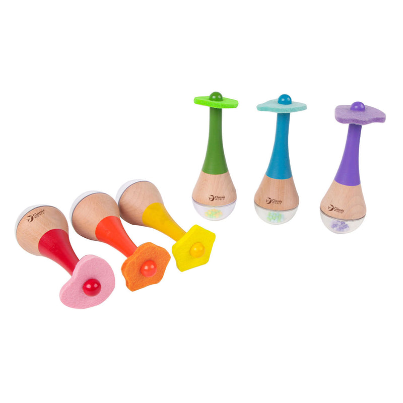 Classic World Houten Regenboog Maraca