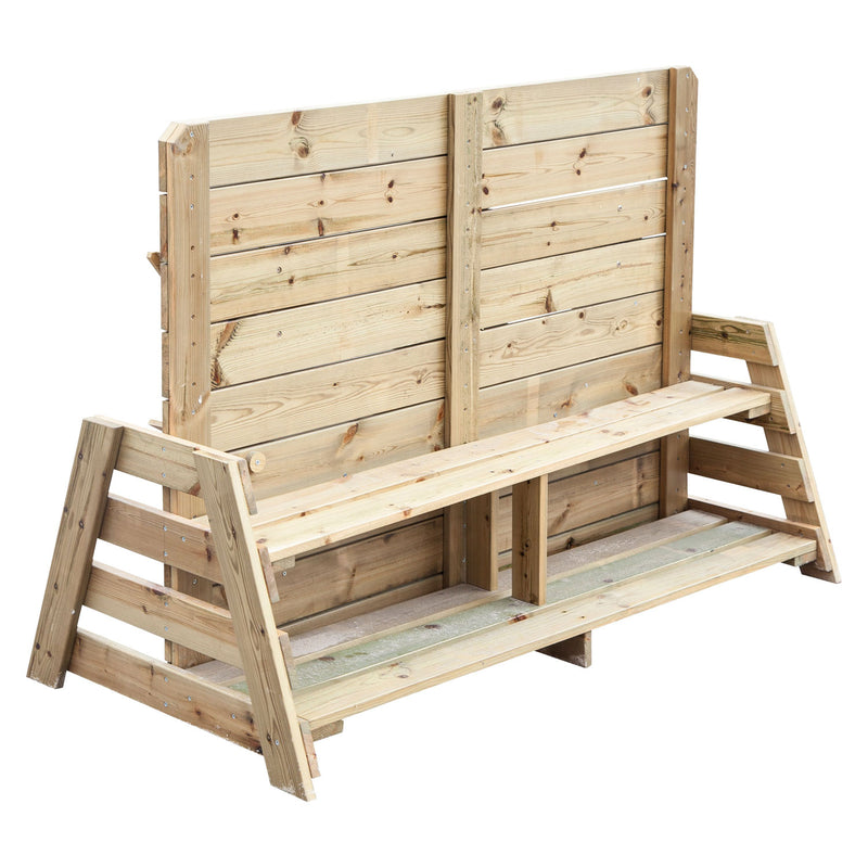 Houten Water Speelmuur 2-zijdig