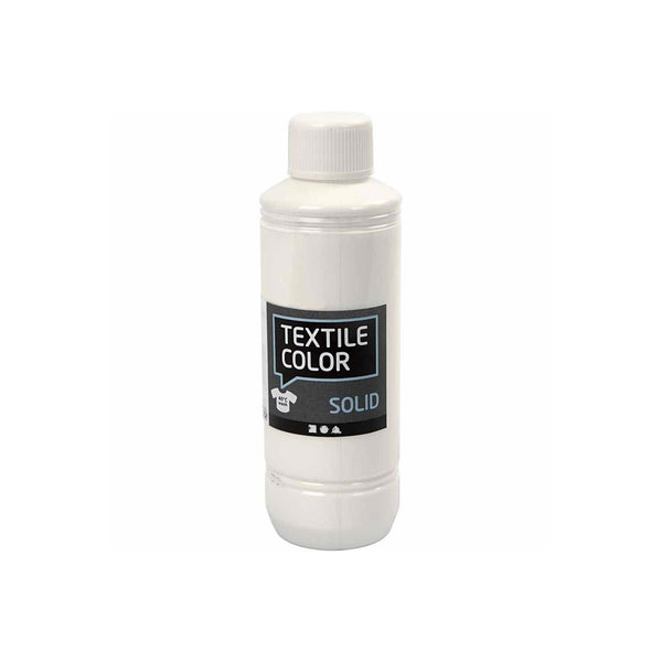 Dekkende Textielverf - Wit, 250ml