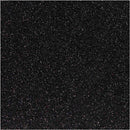 Opstrijkfolie Glitter Zwart, A5