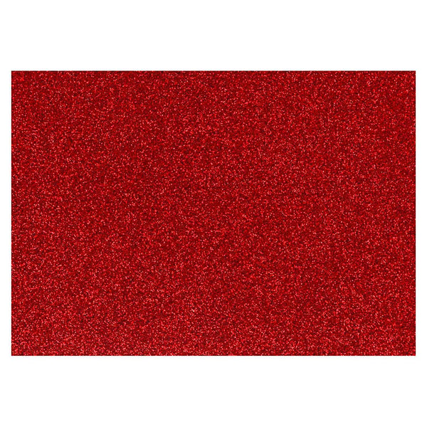 Opstrijkfolie Glitter Rood, A5
