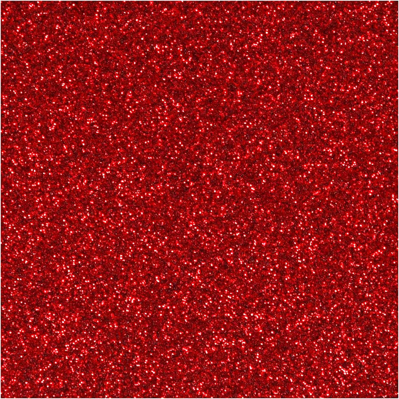 Opstrijkfolie Glitter Rood, A5