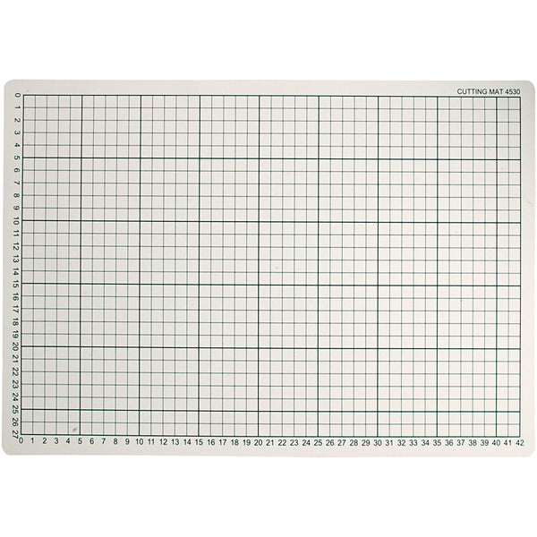 Snijmat Rubber met Rasterlijnen, 30x45cm