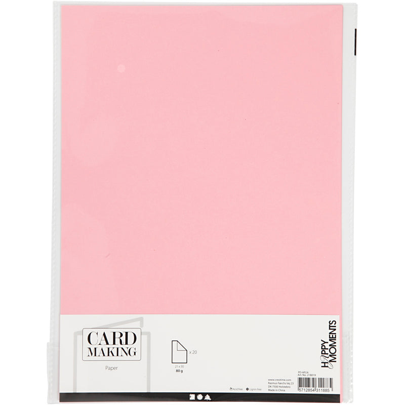Papier Lichtrood A4 80gr, 20st.