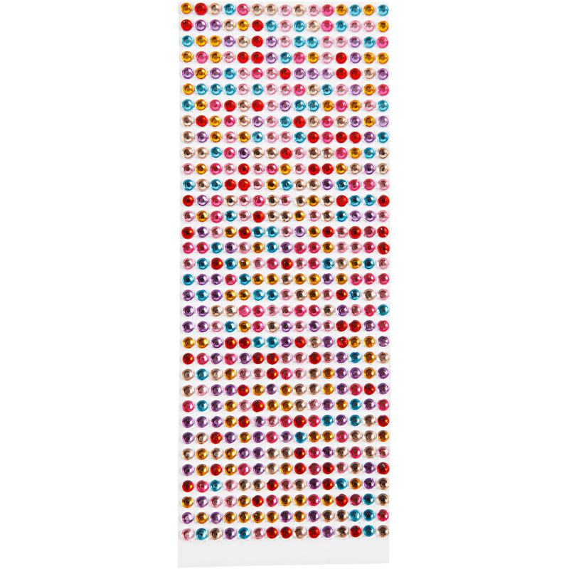 Plak Strassstenen Kleur, 10 Vellen