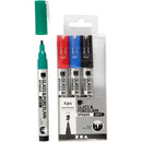 Glas- en Porseleinstiften Kleur, 4st.