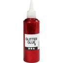 Glitterlijm Rood, 118ml