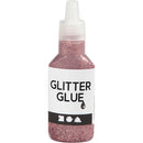 Glitterlijm Roze, 25ml