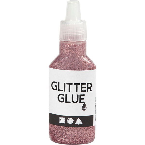 Glitterlijm Roze, 25ml