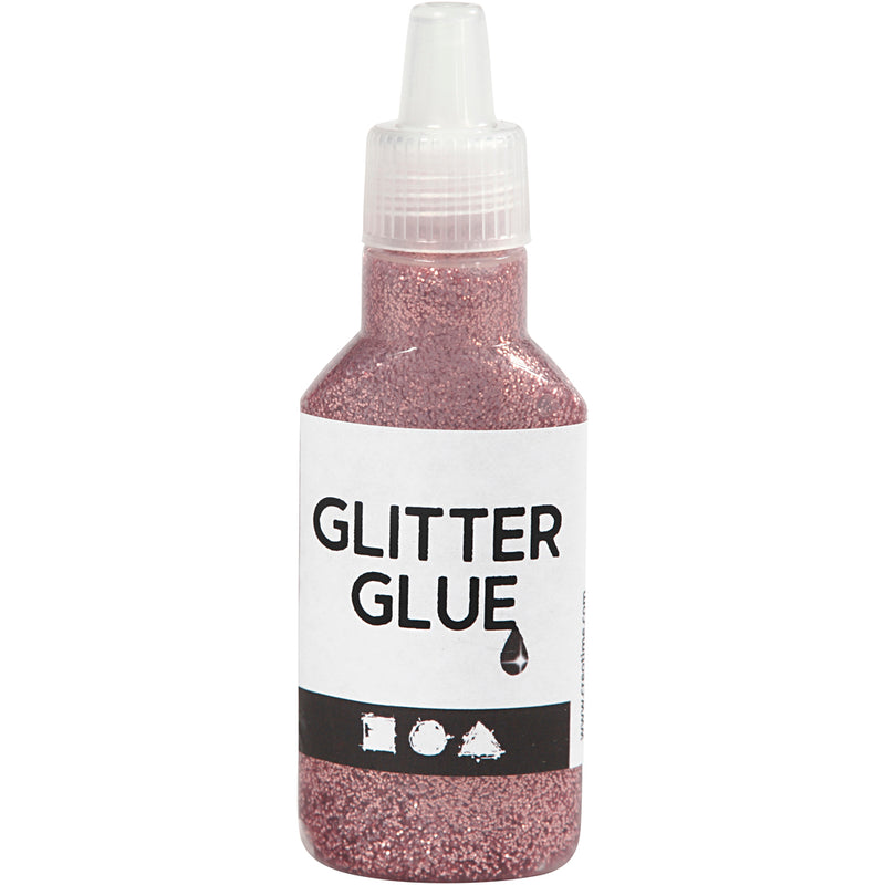 Glitterlijm Roze, 25ml