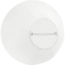 Rijstpapier Lamp Wit Druppel, 27cm