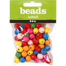 Houten Kralen Mix 10mm, 70st.